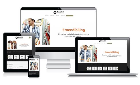 Web de Parque Comercial Mendibil